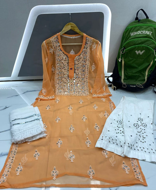Chaand Mirror Work Suit