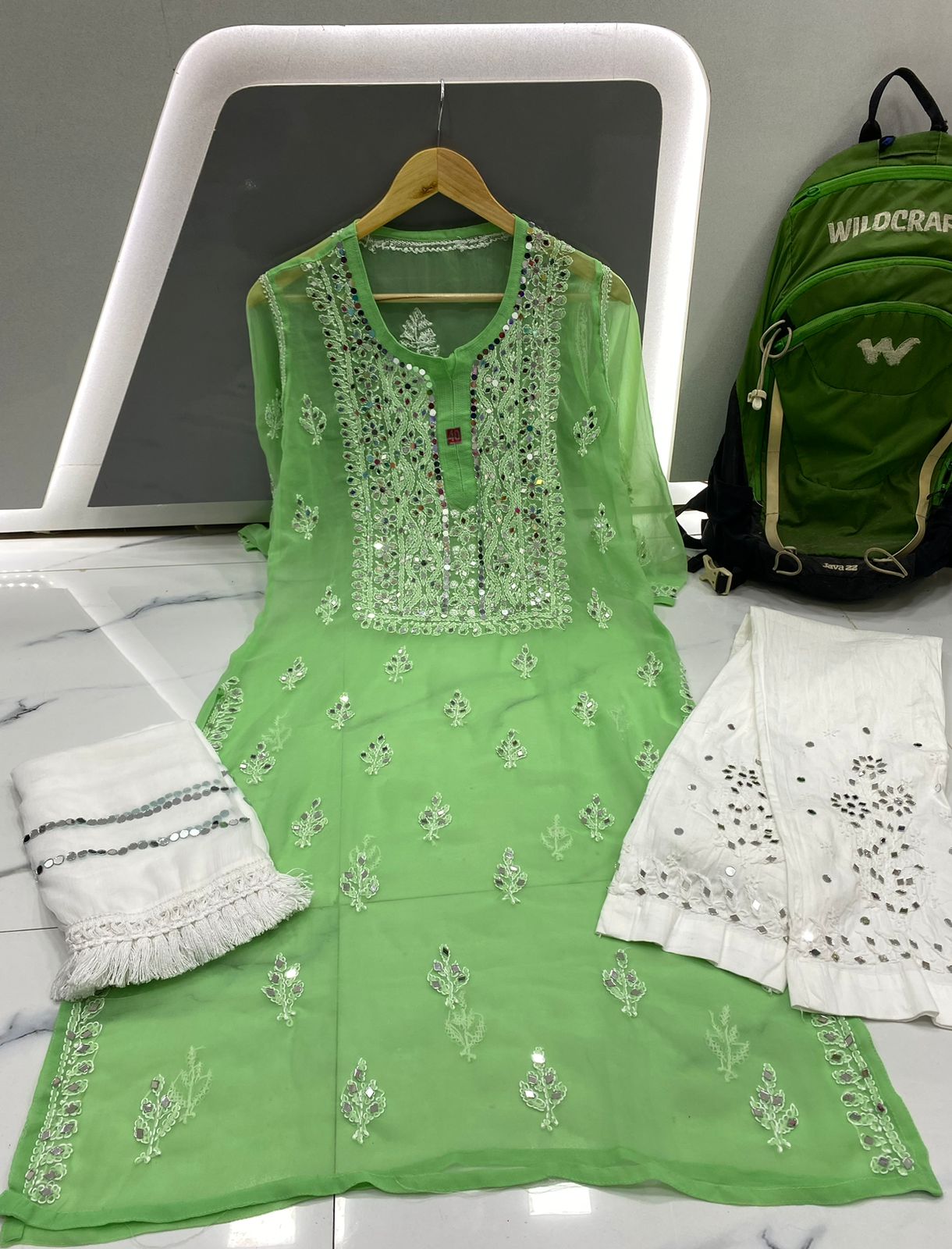 Chaand Mirror Work Suit