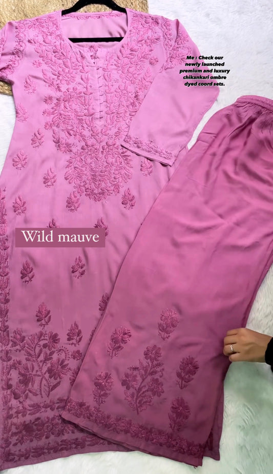Nusrat Modal Chikankari Two Piece Set