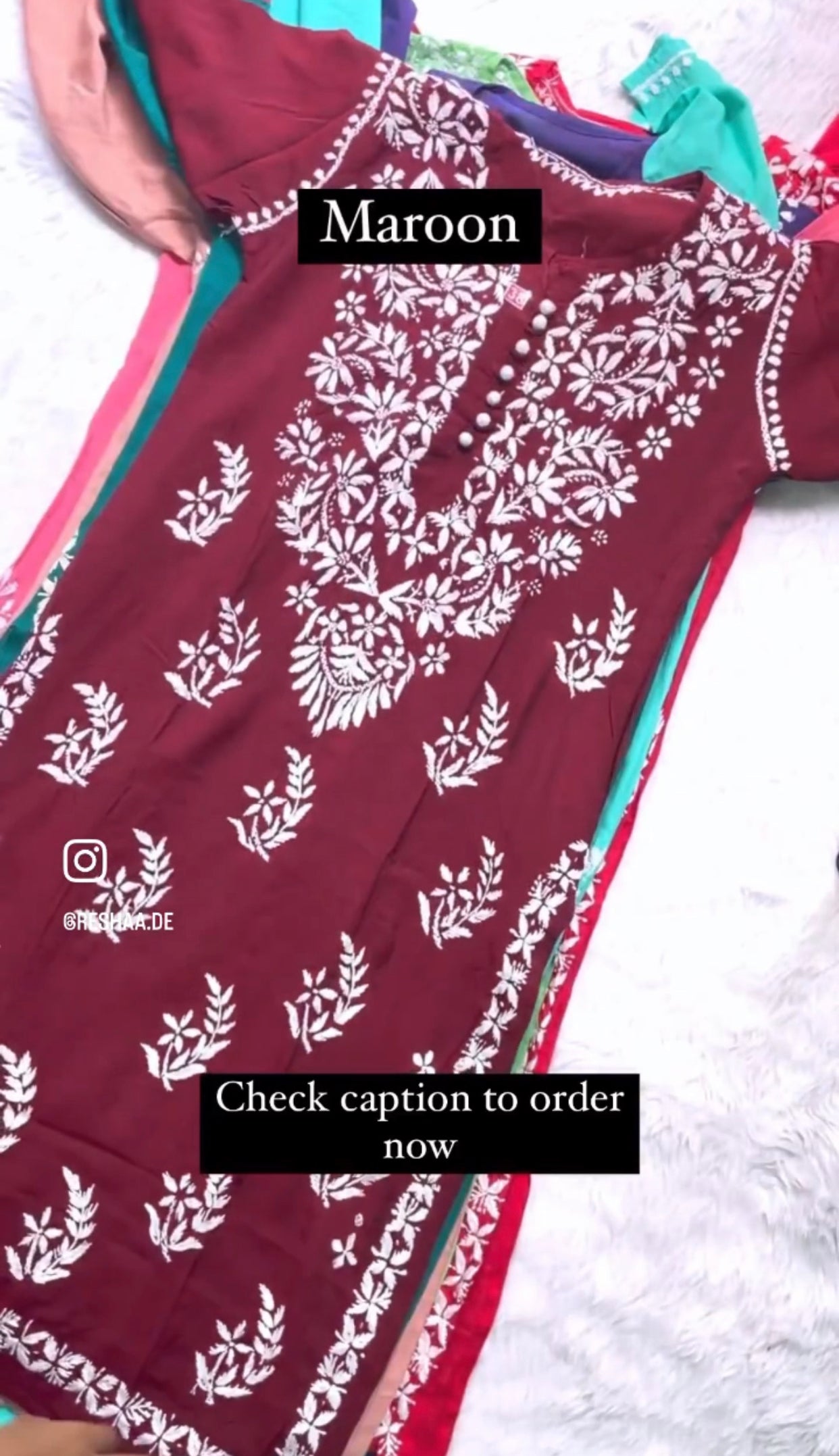 Heer Chikankari Muslin Silk Kurta