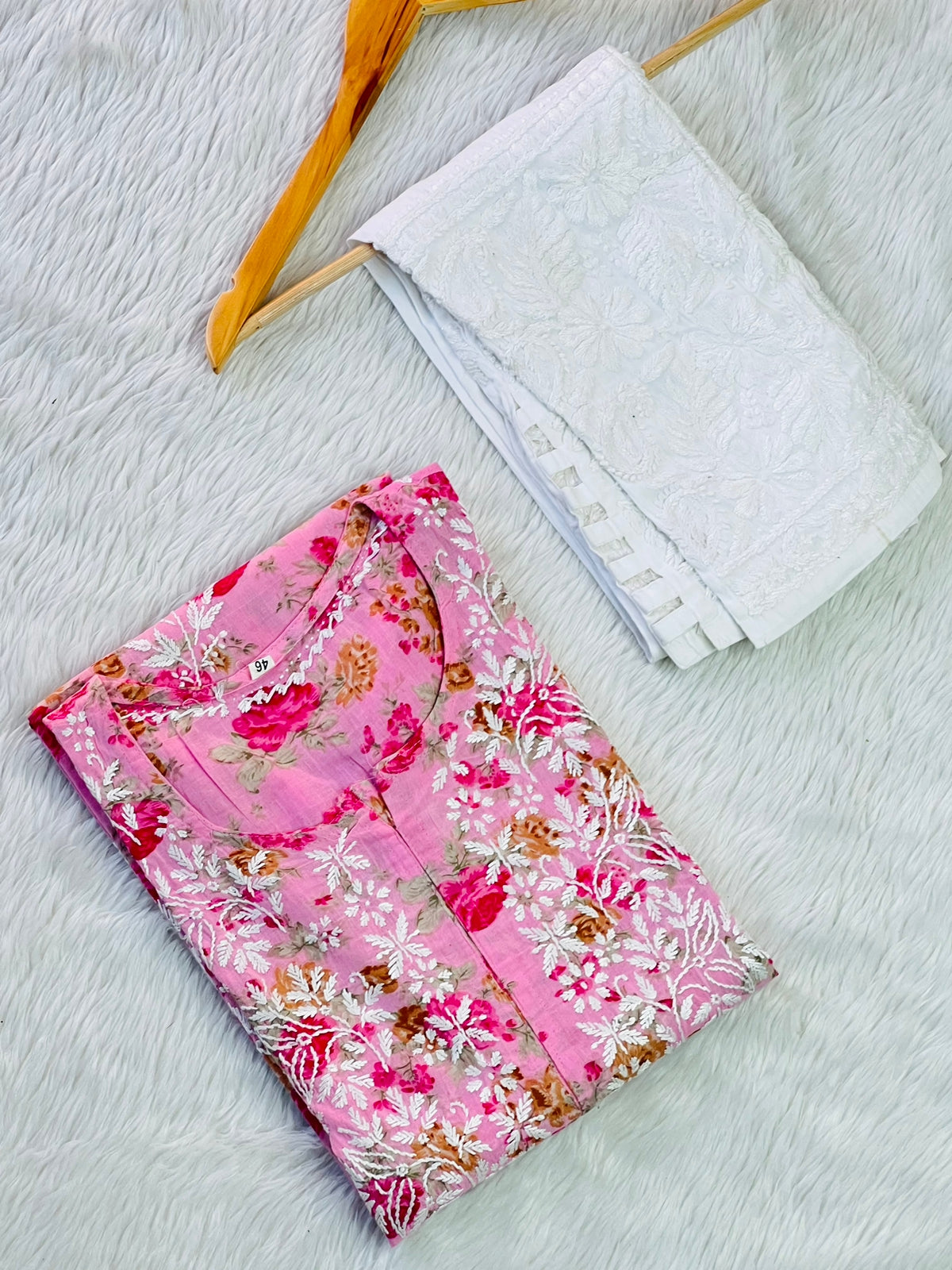 Floral Chikankari Kurta