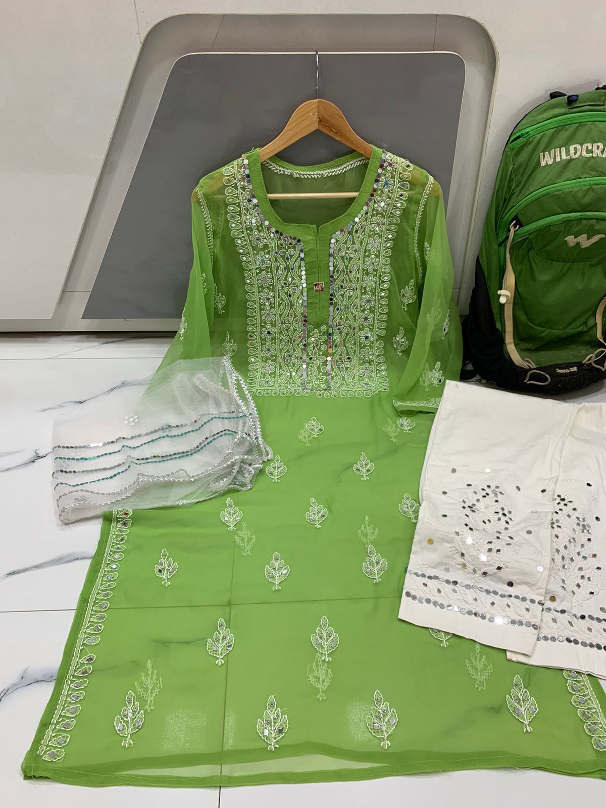 Chaand Mirror Work Suit