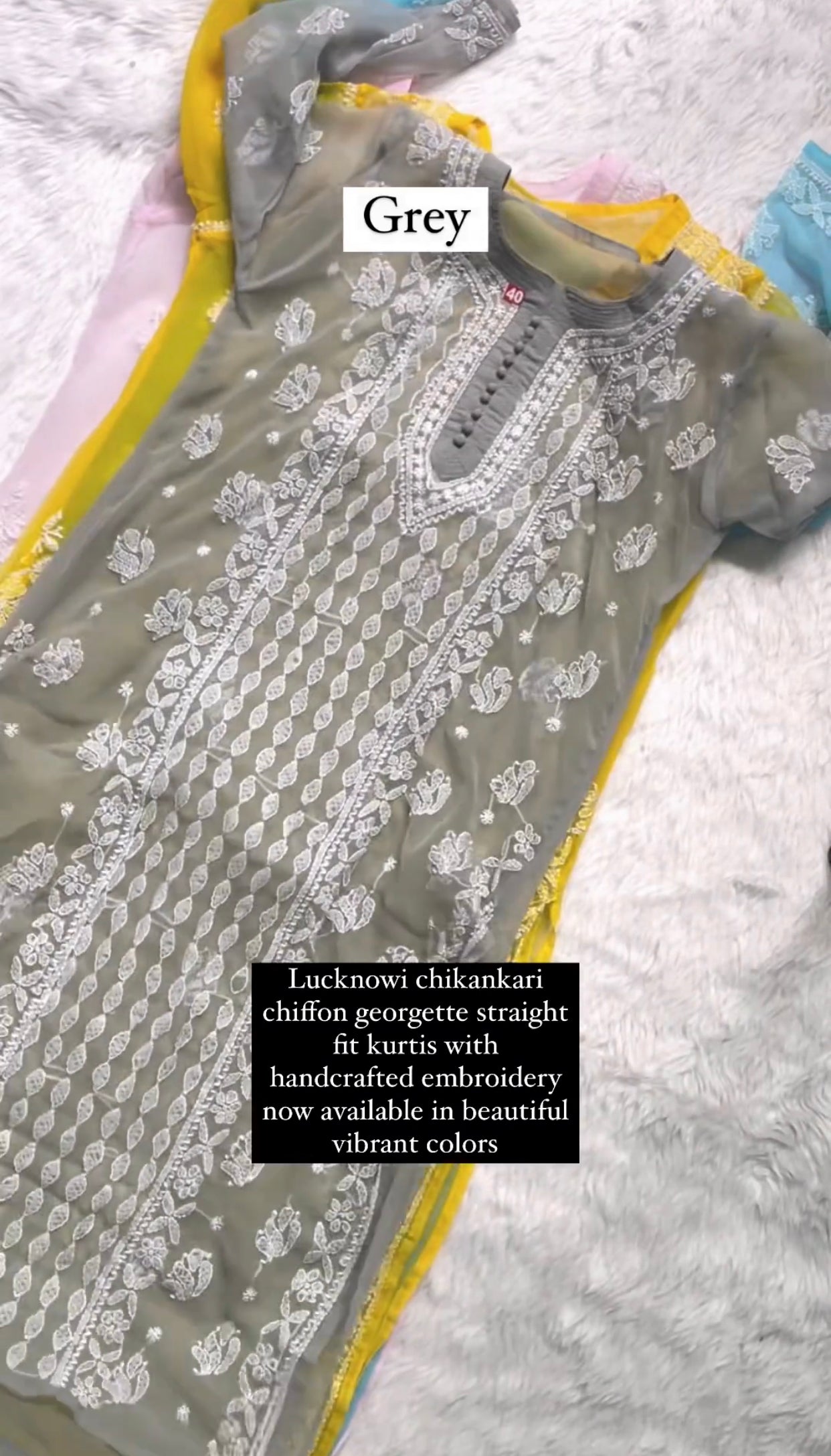 Nusrat Chikankari Kurta