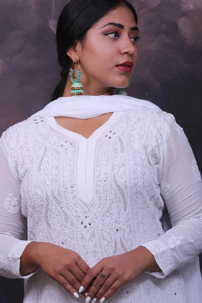 Premium Chikankari Kurta