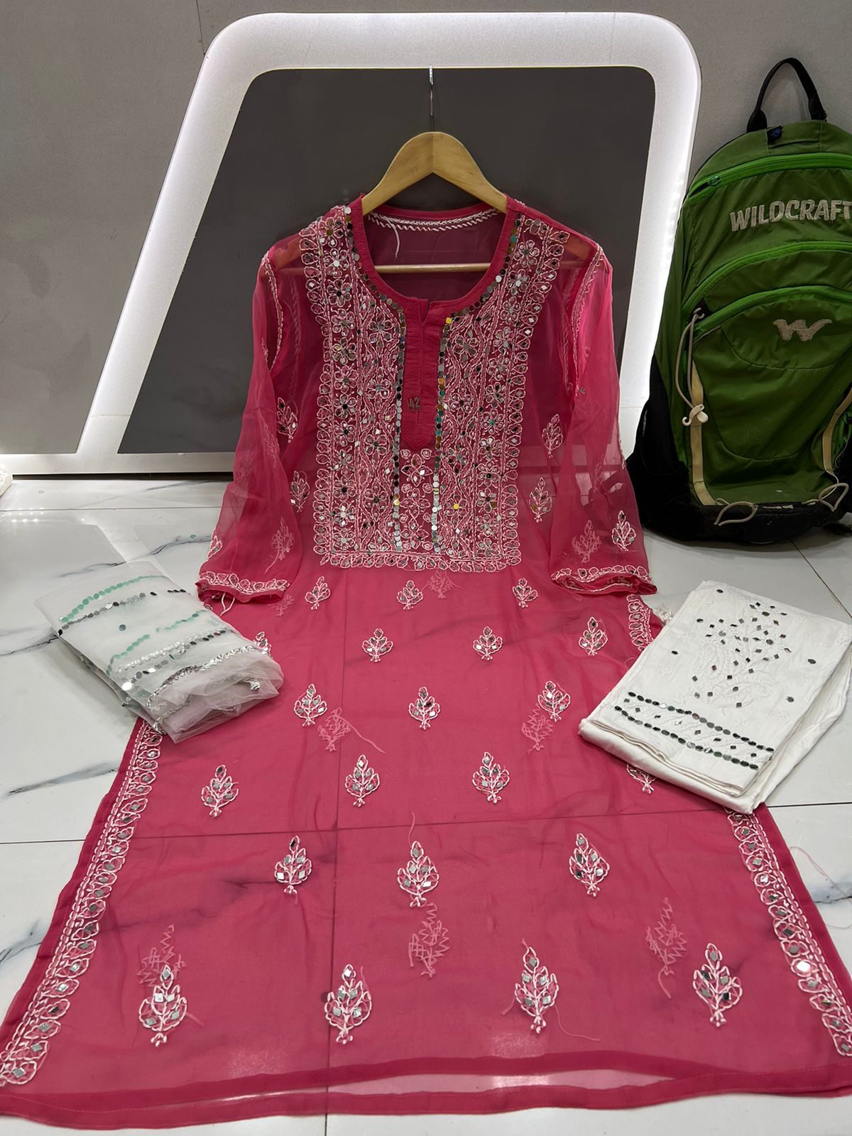 Chaand Mirror Work Suit