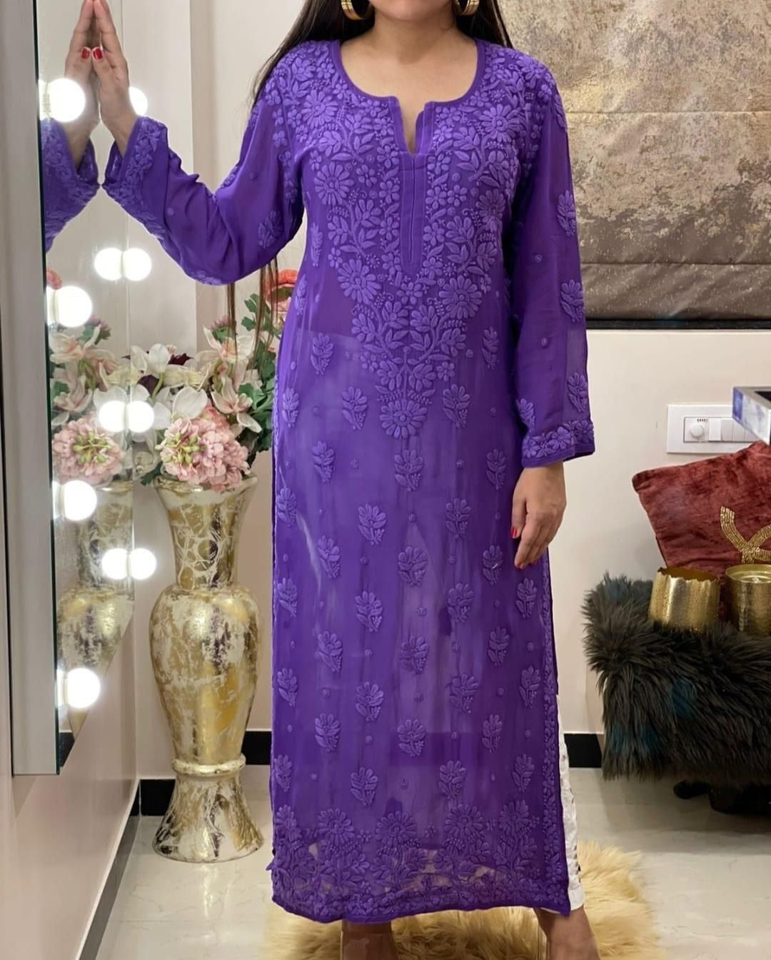 Preet Chikankari Kurta