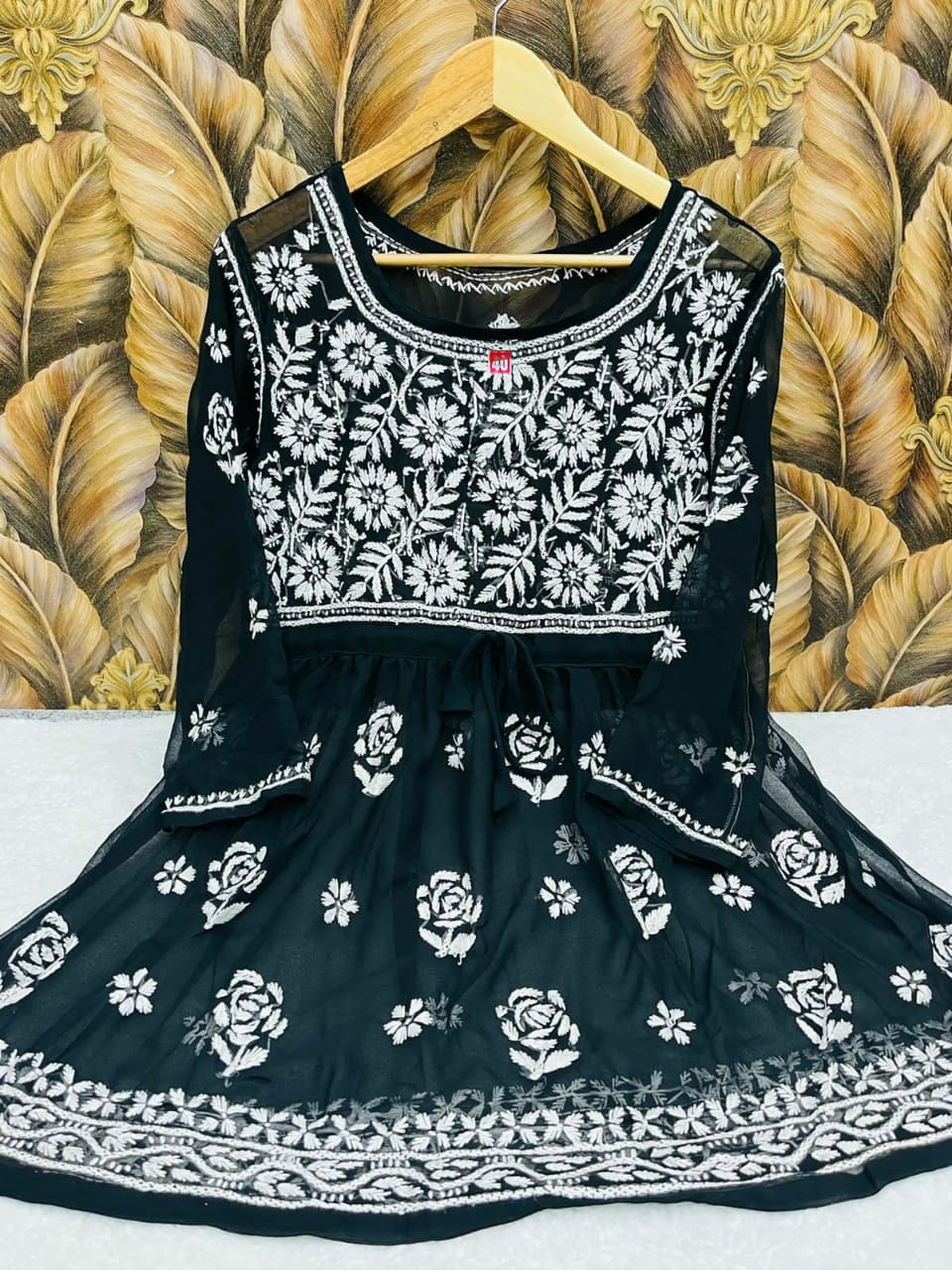 Gul Chikankari Top