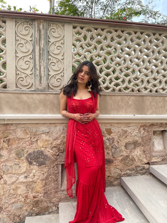 Laal ishq Garara Suit