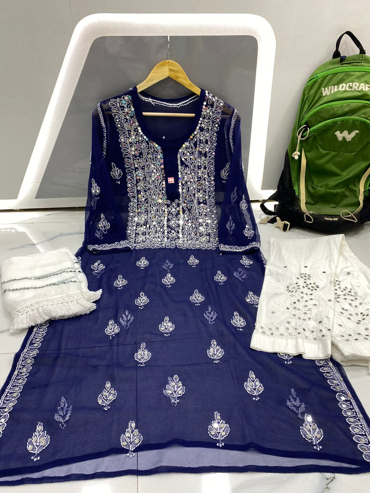 Chaand Mirror Work Suit
