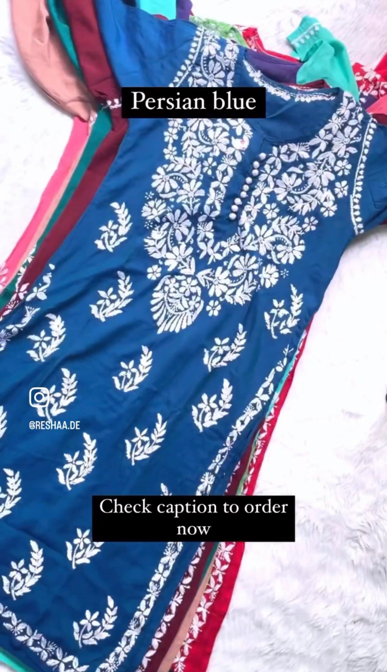 Heer Chikankari Muslin Silk Kurta