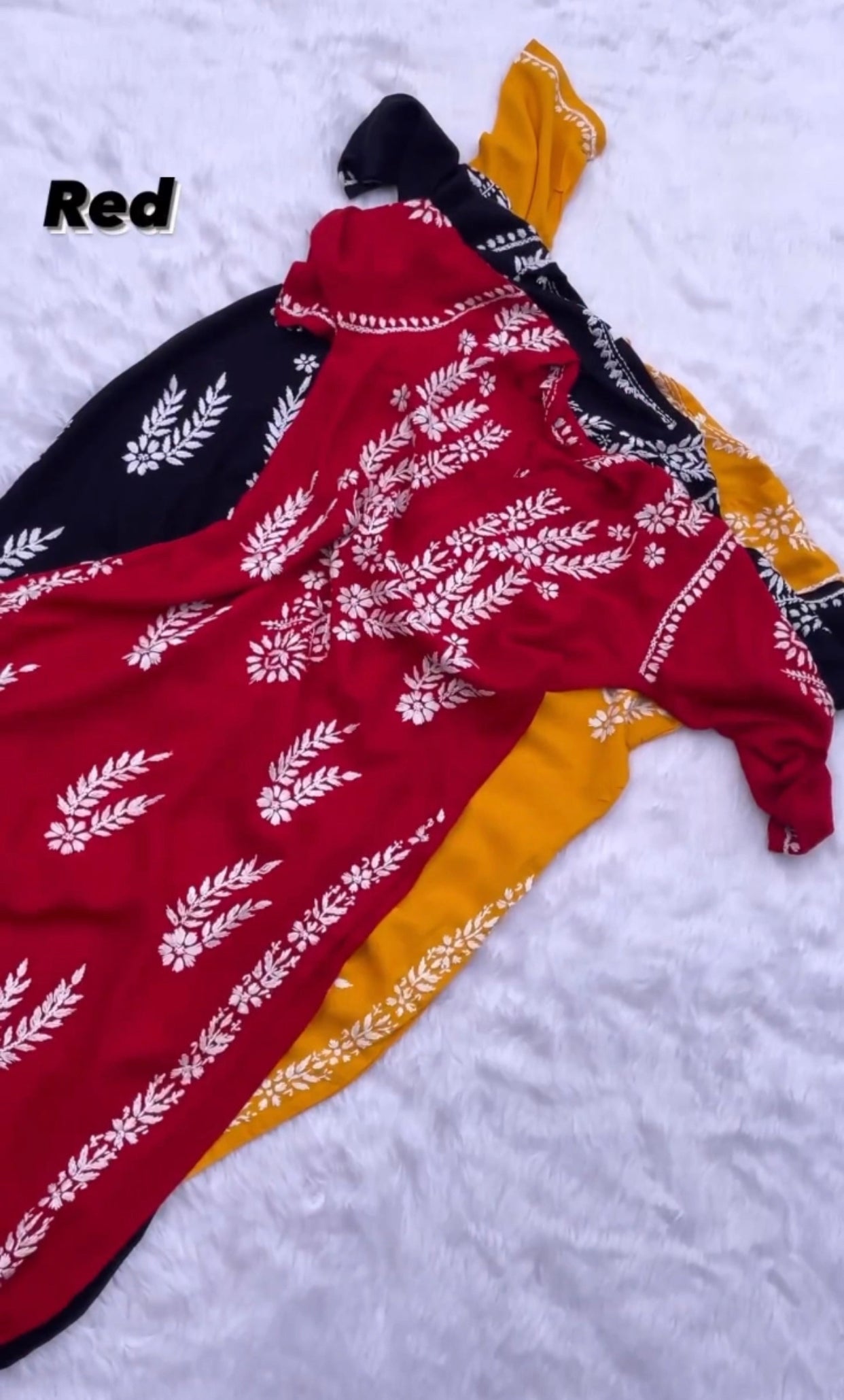 Bahaar Chikankari Soft Rayon Kurta