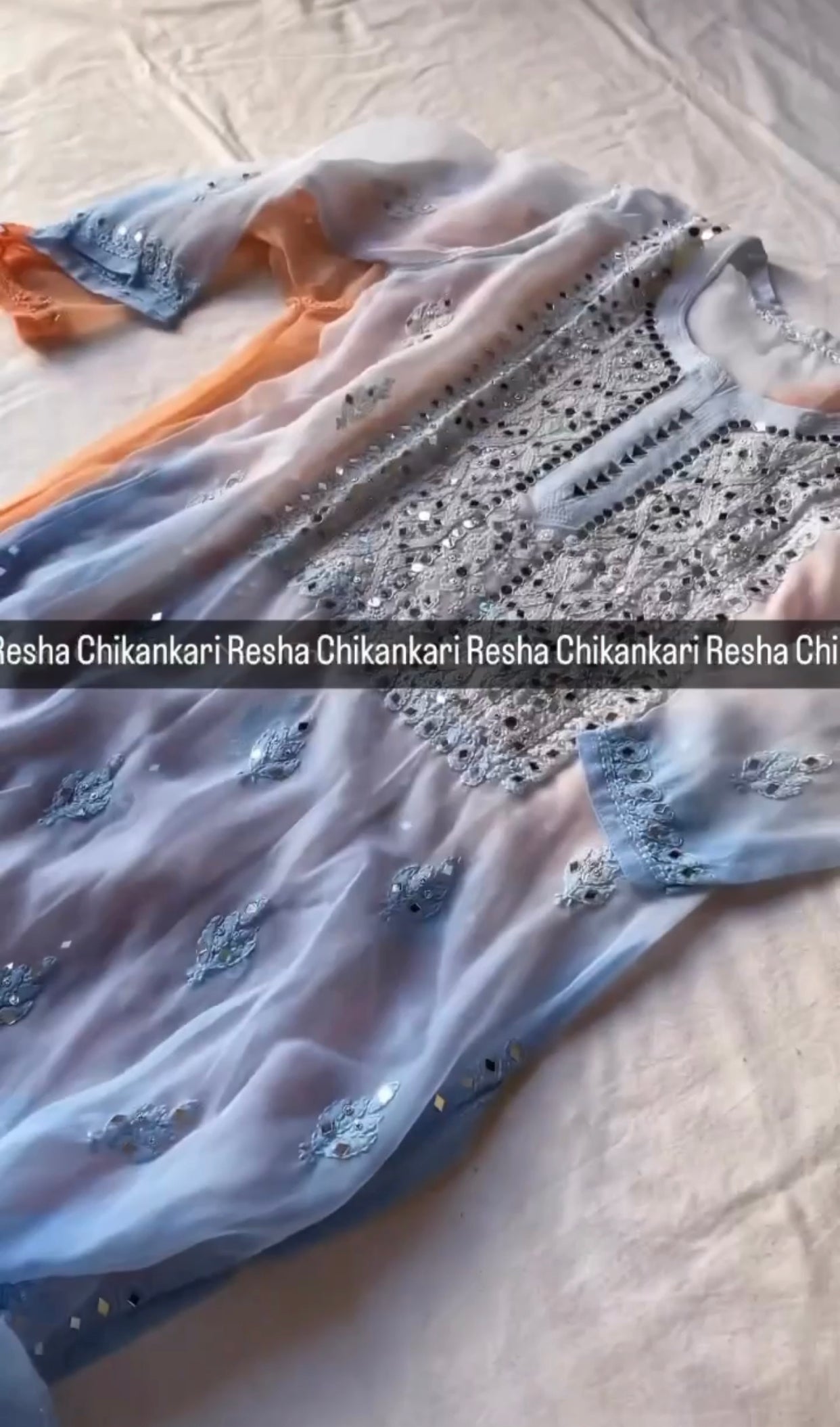 Mirror Chikankari Kurta