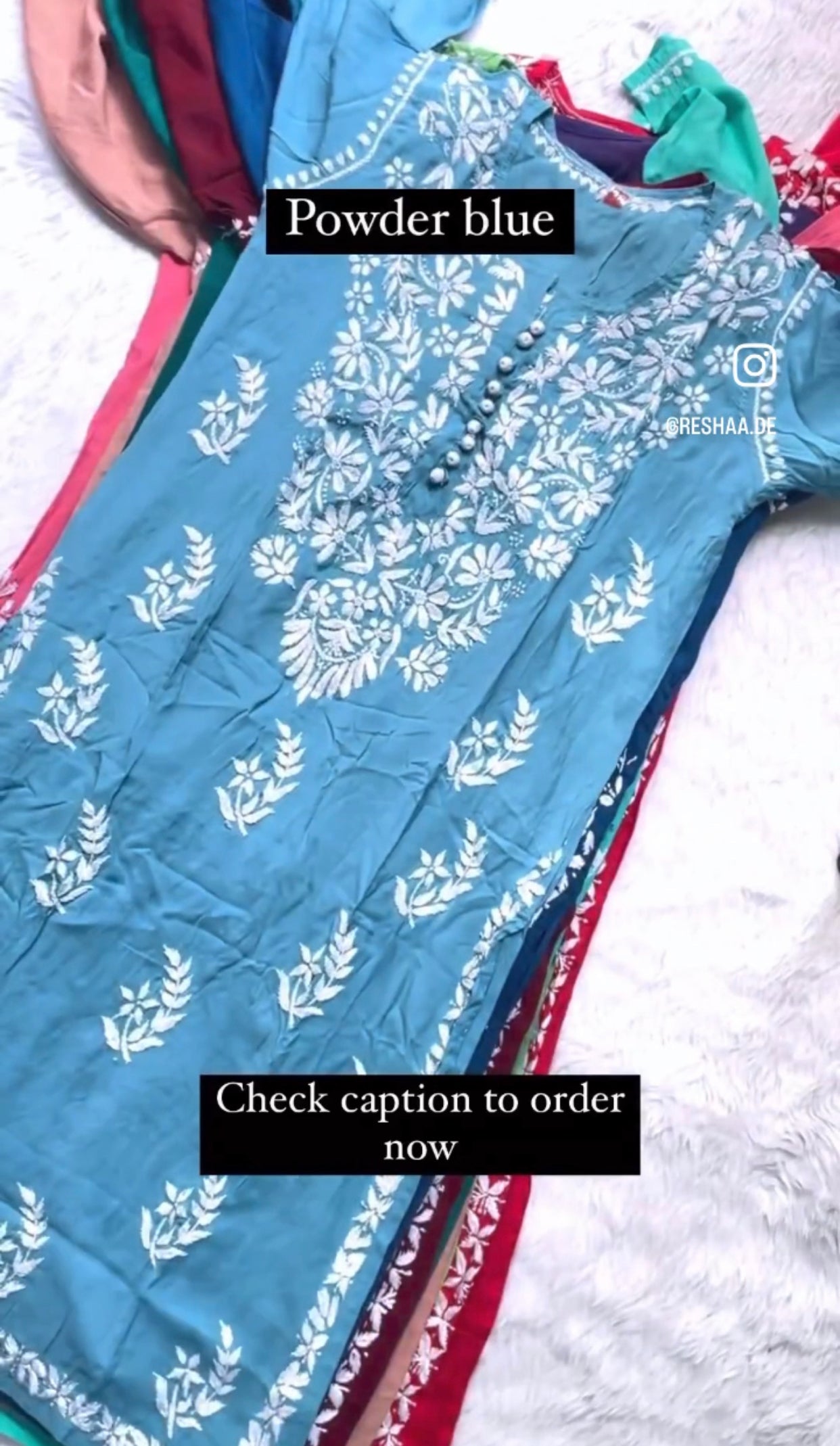 Heer Chikankari Muslin Silk Kurta