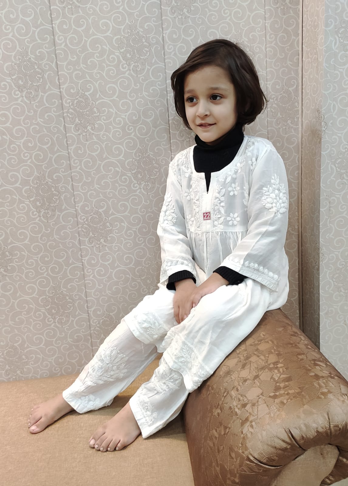 Kids Chikankari Set