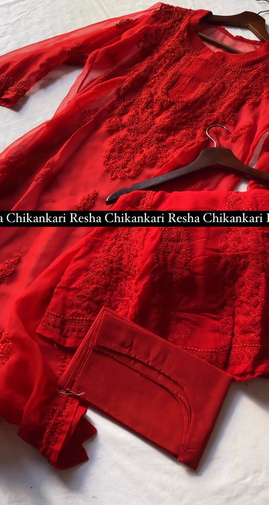 Georgette Chikankari Two Piece Set