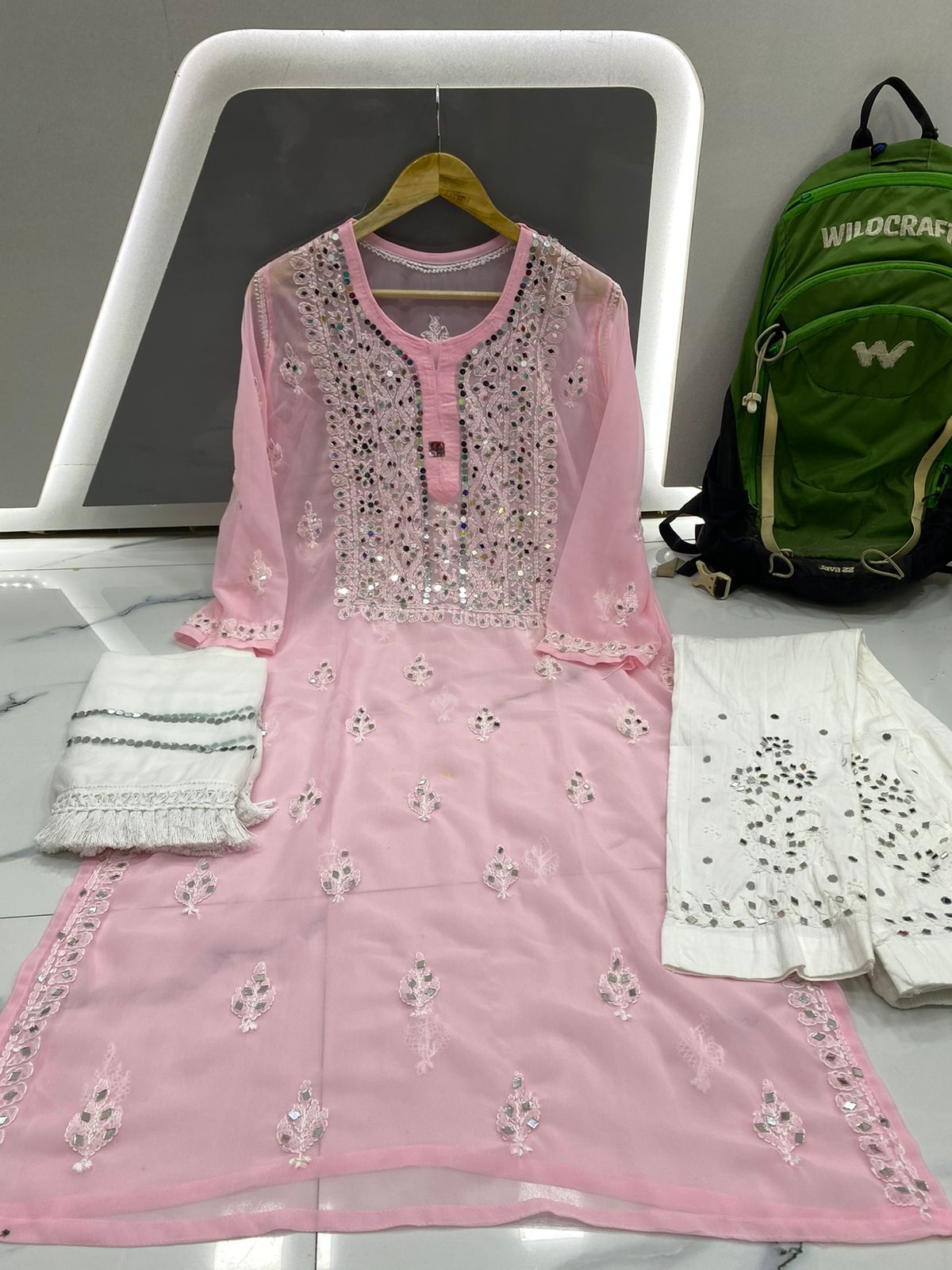 Chaand Mirror Work Suit