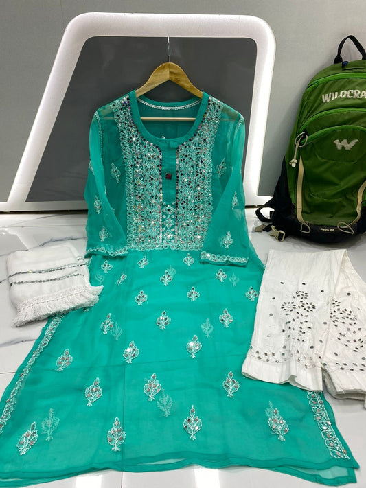 Chaand Mirror Work Suit