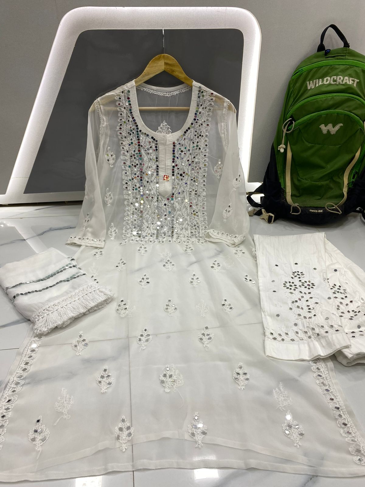 Chaand Mirror Work Suit