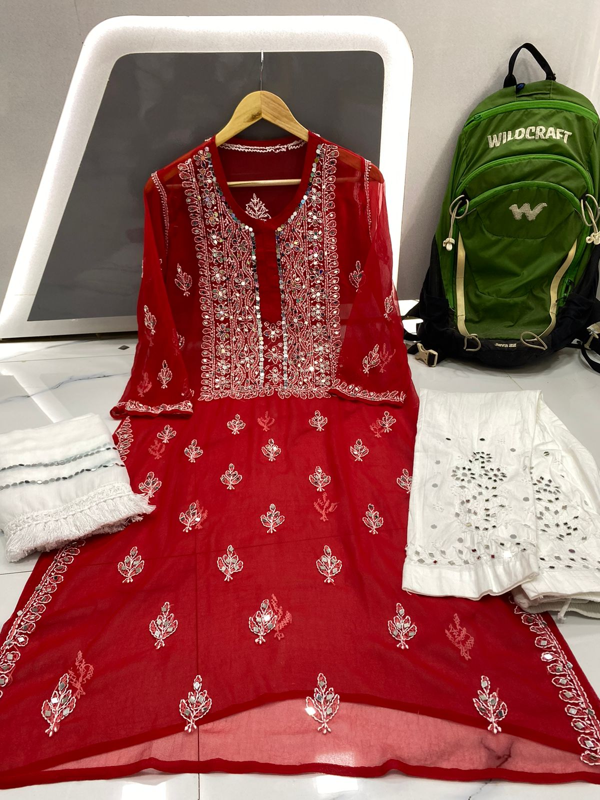 Chaand Mirror Work Suit