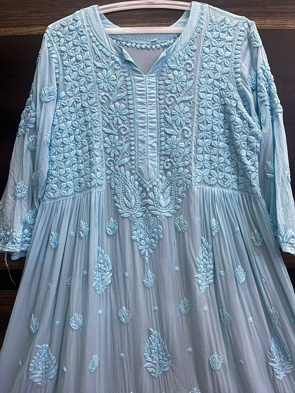 Heavy Chikankari Work Gown