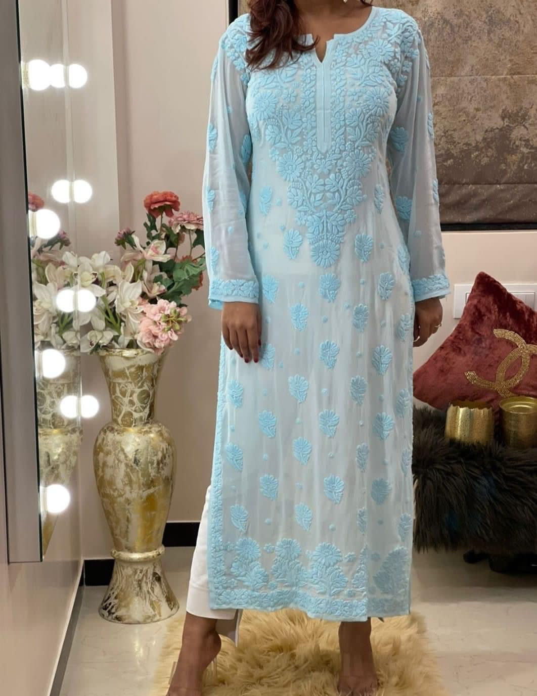 Preet Chikankari Kurta